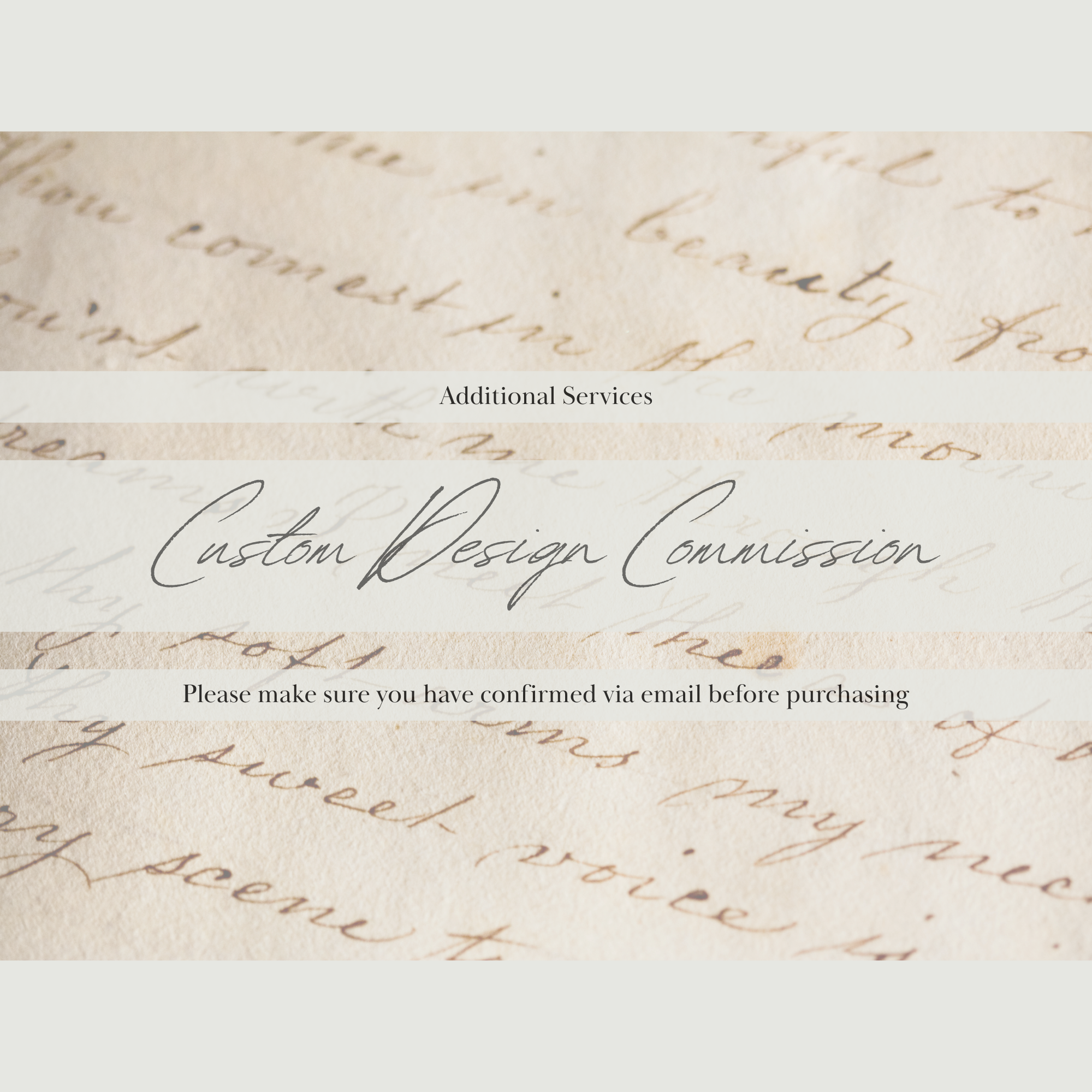 Custom Design Commissions