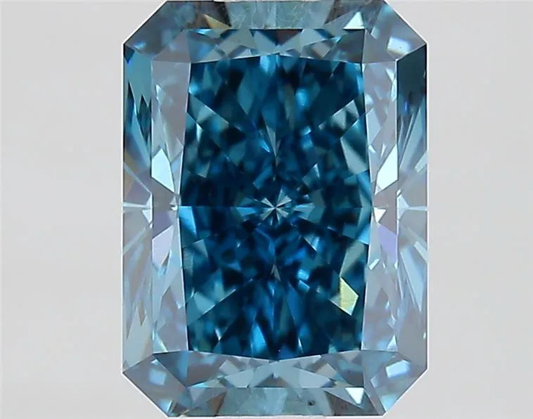 1.60ct Radiant Lab Grown Diamond (Colour Fancy Vivid Blue, Clarity VS1, IGI Certified)