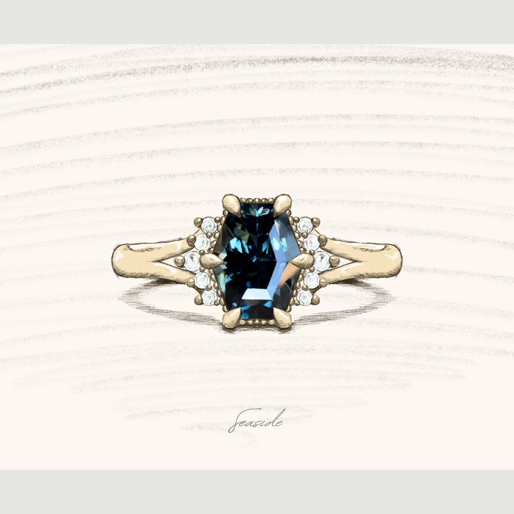 Seaside Green Blue Natural Sapphire