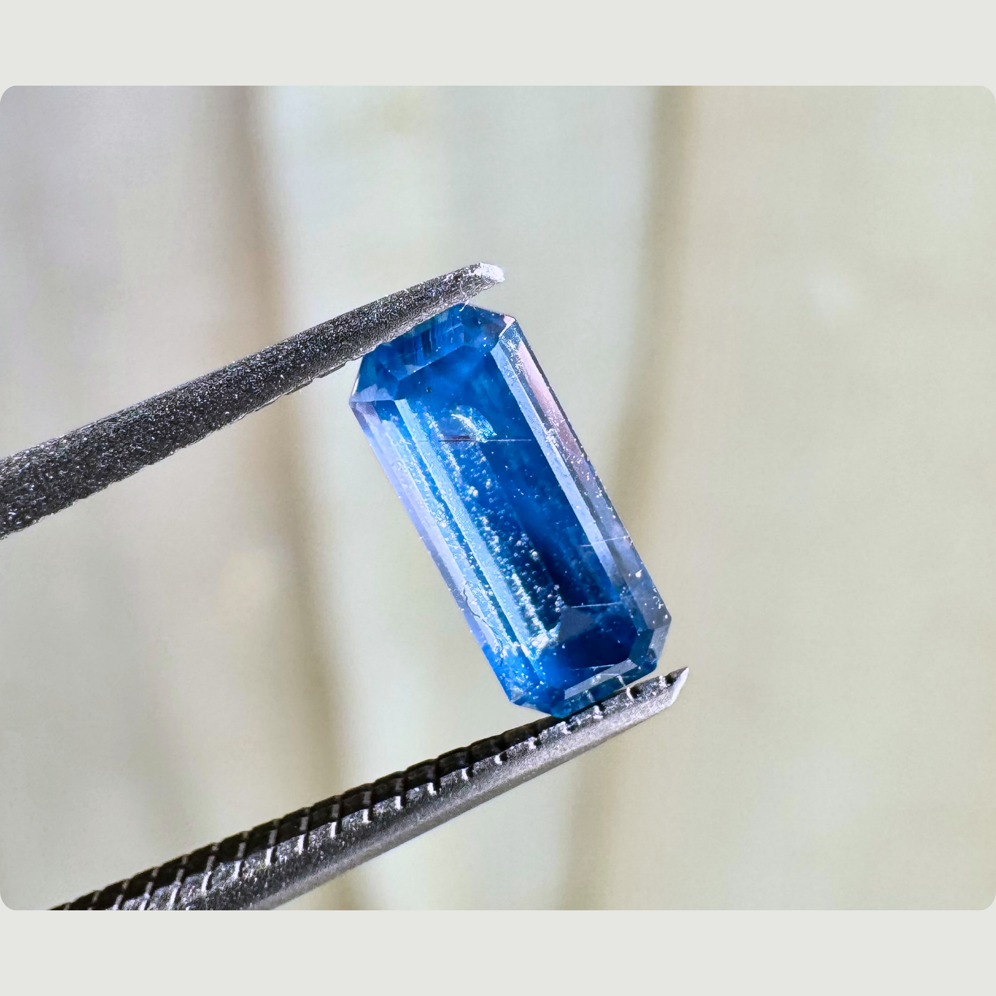0.66ct Elongated Emerald Cut Natural Sapphire