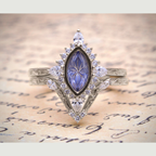 Starlight Lab Sapphire Ring