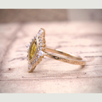 Sunlight Lab Sapphire Ring