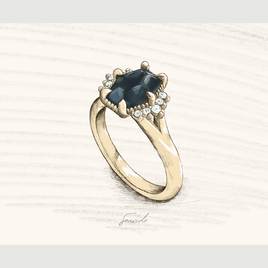 Seaside Green Blue Natural Sapphire