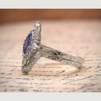 Starlight Lab Sapphire Ring