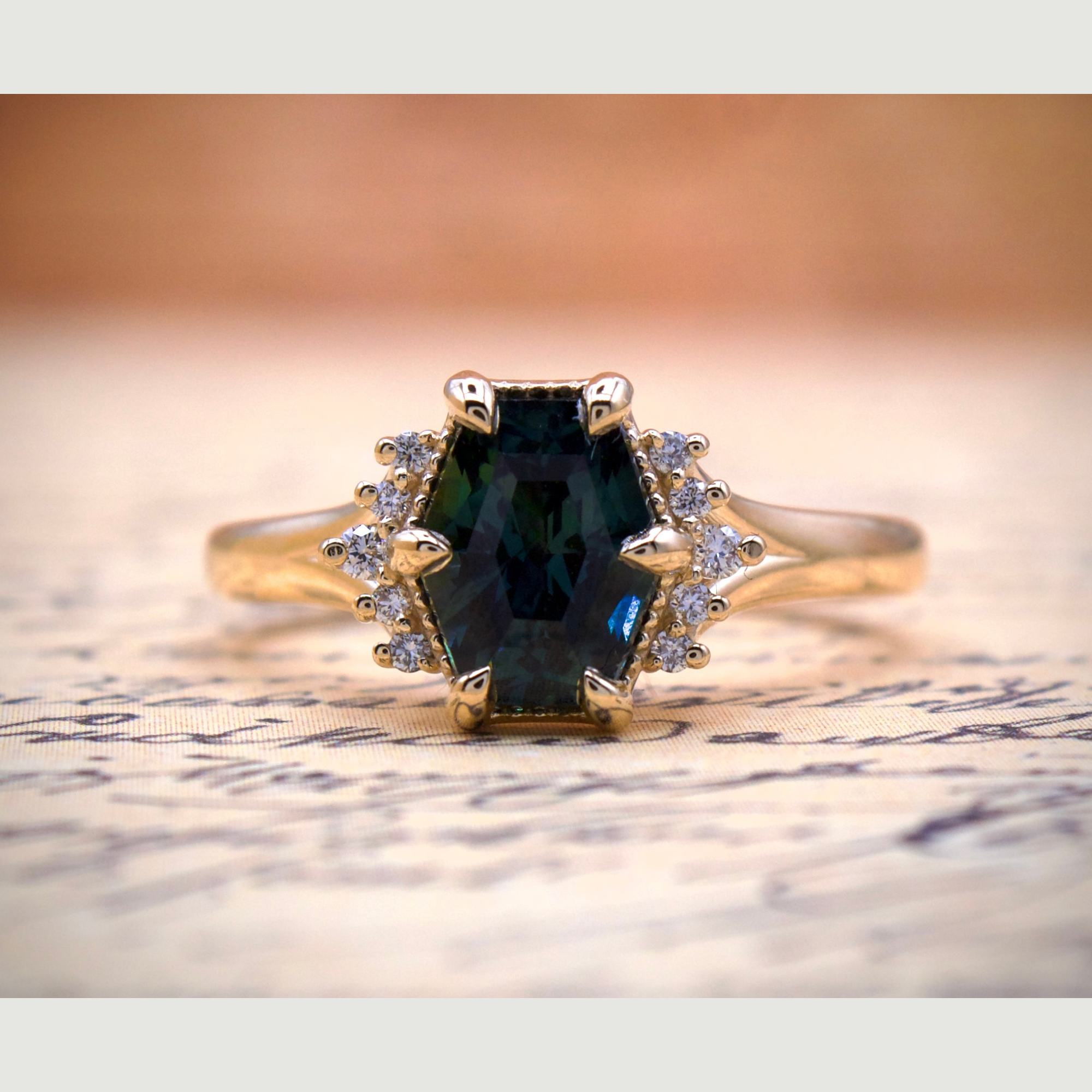 Seaside Green Blue Natural Sapphire