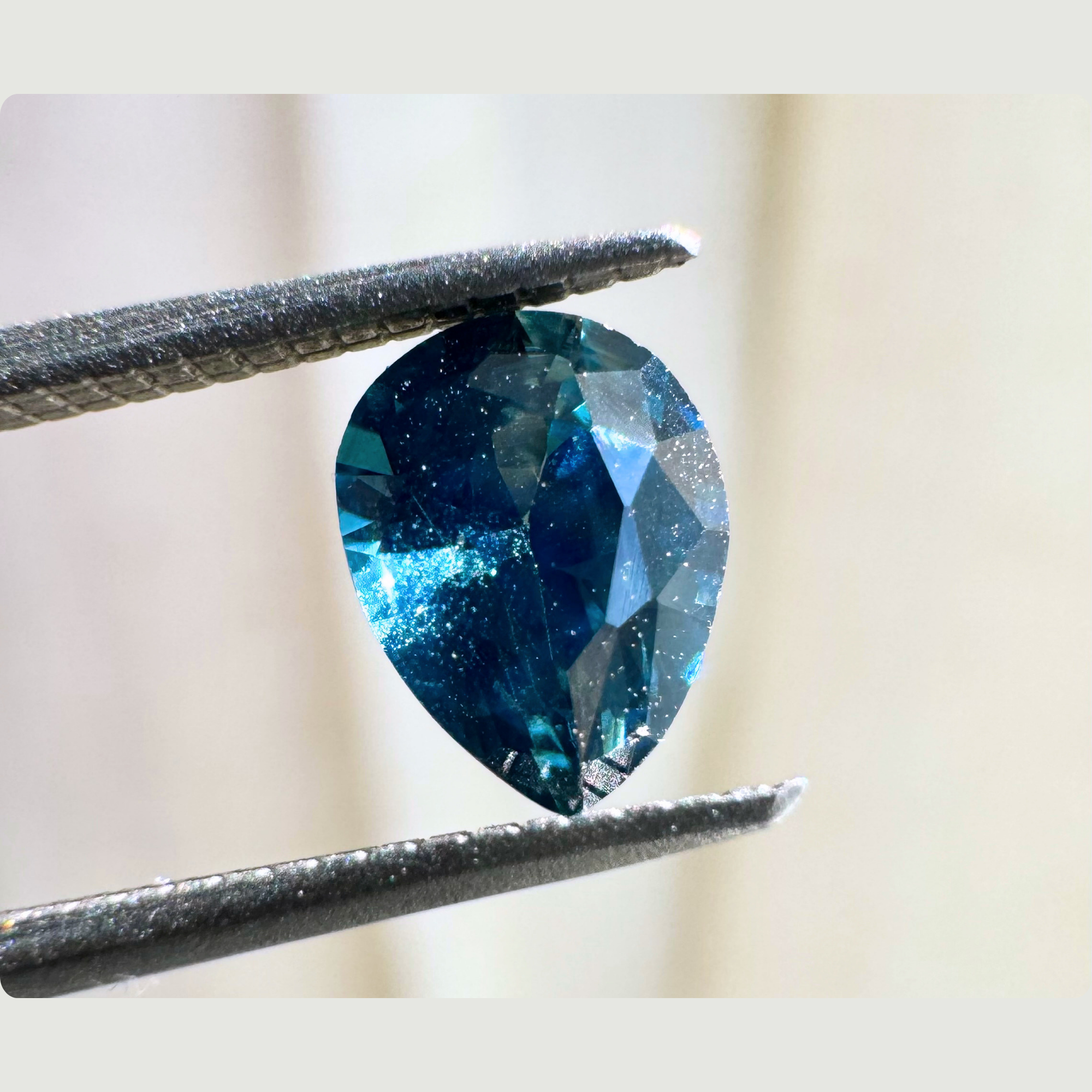 0.77ct Pear Shaped Natural Sapphire