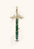 Green Tourmaline Sword