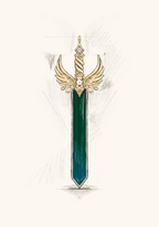 Green Tourmaline Sword