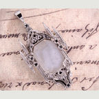 White Sapphire Gothic Pendant