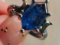 Night-sky Lab Sapphire Ring