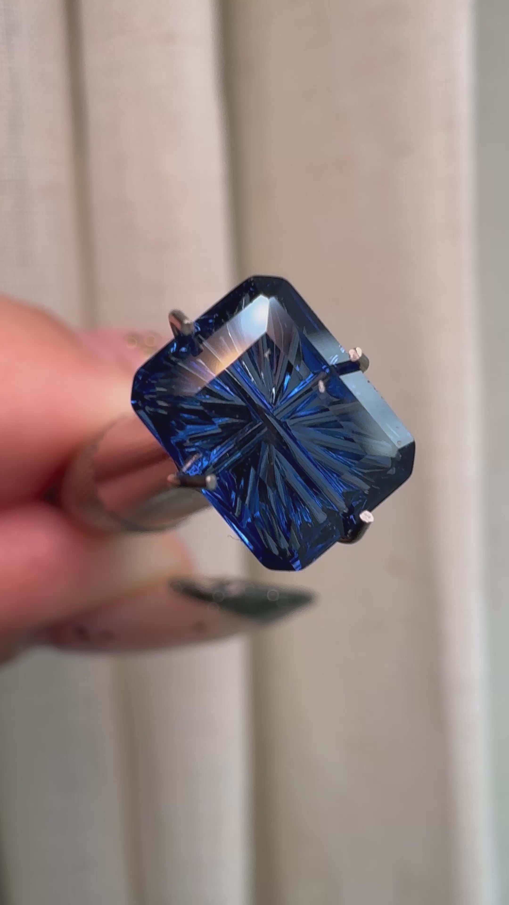 2.61ct Fantasy Cut Lab Grown Sapphire