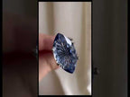 2.53ct Fantasy Cut Lab Grown Medium Blue Sapphire