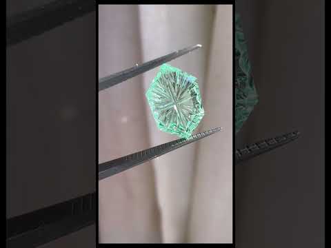 2.81ct Fantasy Cut Lab Grown Mint Sapphire