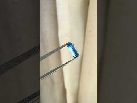 0.66ct Elongated Emerald Cut Natural Sapphire