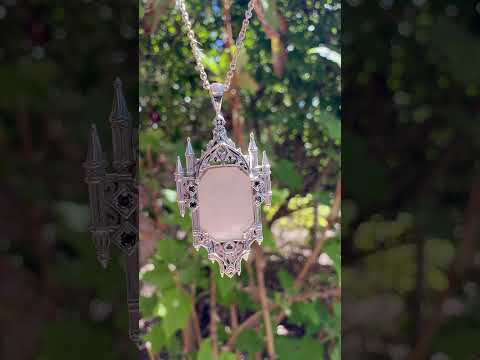 White Sapphire Gothic Pendant